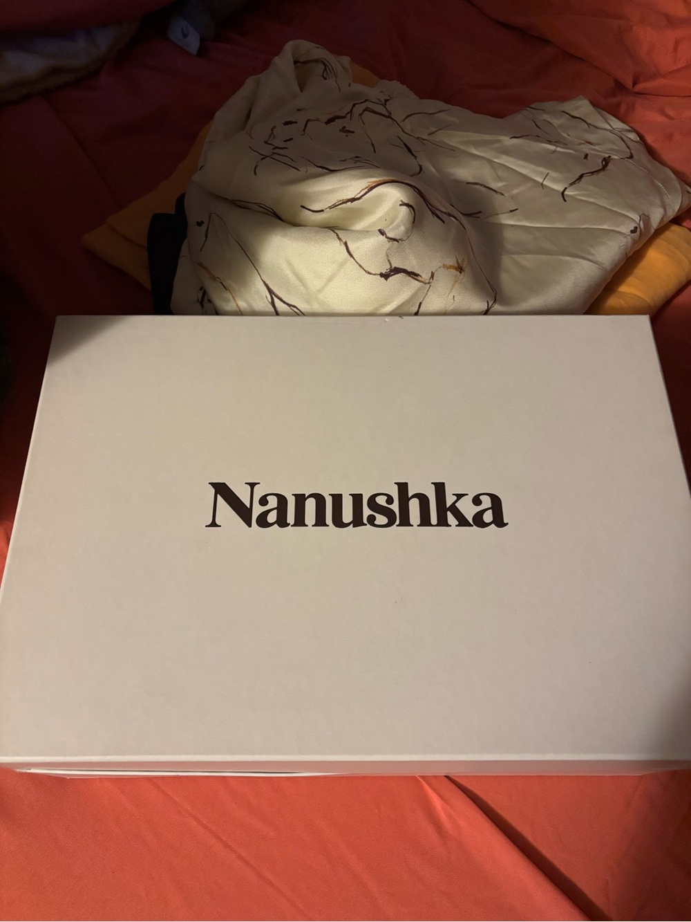 Nanushka Bede Cinnamon Suede Rounded Toe Padded Boots - Picture 7 of 7